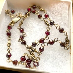 Silpada garnet necklace excellent condition